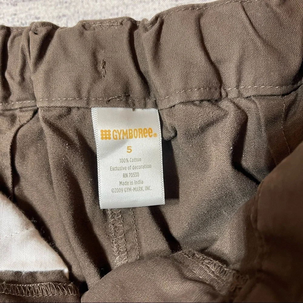 Gymboree Brown Jeweled Giraffe Cropped Pants Girl 5T